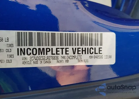 2018 Dodge Grand Caravan Sxt z USA, uszkodzony, nr VIN 2C7WDGCG2JR276836